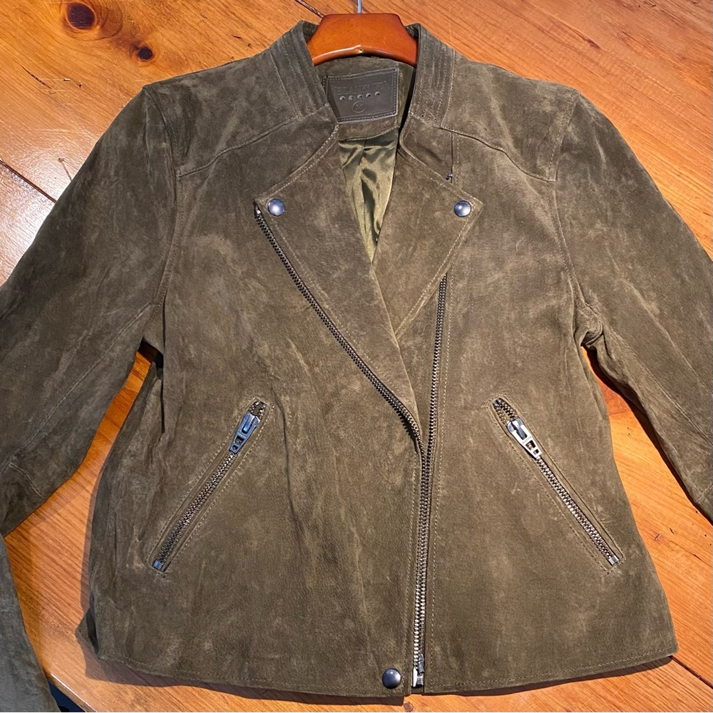Blank NYC Suede Leather Moto Jacket